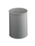 Cestino gettacarte tondo in metallo grigio 15L Durable 3301-10