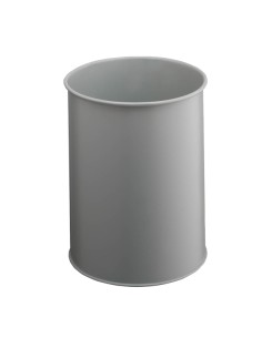 Cestino gettacarte tondo in metallo grigio 15L Durable 3301-10 DURABLE CESTINI E POSACENERE