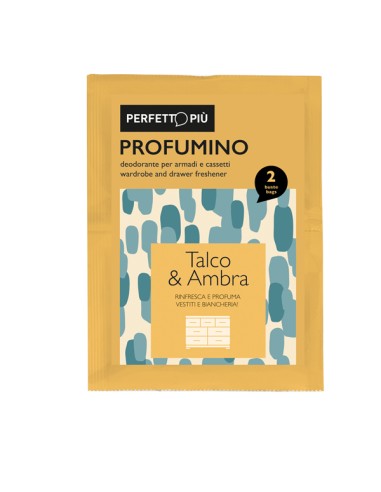 Conf. 2 buste Profumino Talco e Ambra Perfetto 17902