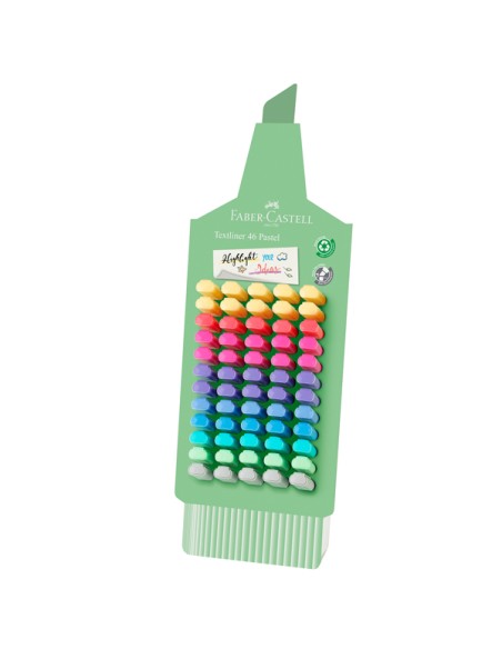 Expo 60 evidenzatori Textliner 46 colori pastello assortiti Faber Castell 254633