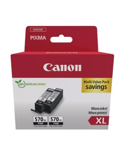 Canon scatola con 2 SERBATOIOINCHIOSTRO NERO A PIGMENTI PGI-570 XLBK 0318C010AA