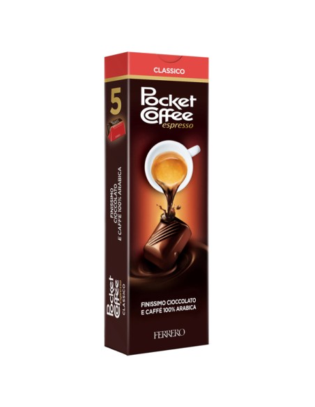 Confezione 5 praline cioccolato/caffE' PocketCoffee Ferrero FEPC5