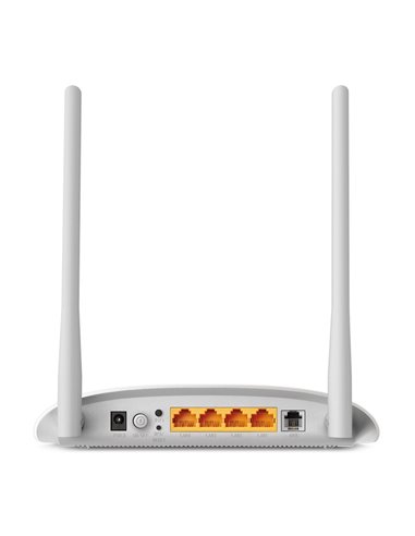 TP-Link TD-W8961N router wireless Fast Ethernet Banda singola (2.4 GHz) Grigio, Bianco