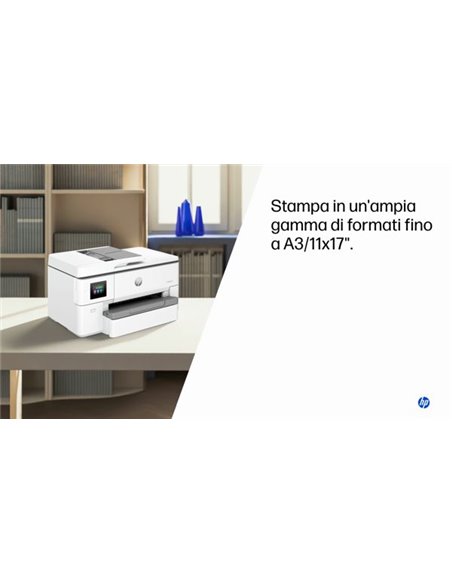 HP OfficeJet Pro 9720e Wireless All-in-One Colore Stampante, Stampa fronte/retro, fotocopiatrice, scanner