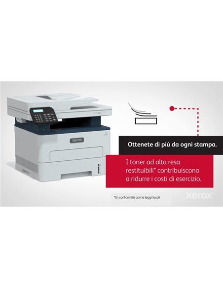 Xerox B230 A4 34 ppm Stampante fronte/retro wireless PCL5e/6 2 vassoi Totale 251 fogli