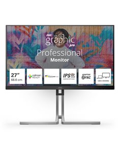 AOC Q27U3CV Monitor PC 68,6 cm (27) 2560 x 1440 Pixel Quad HD LCD Nero 2