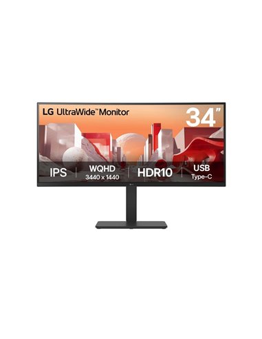 LG 34BA75QE-B Monitor PC 86,4 cm (34) 3440 x 1440 Pixel Wide Quad HD LCD Nero