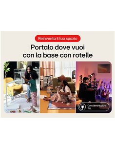 LG Swing 32U889SA Schermo Personale 32 4K Touch, base con rotelle, webOS