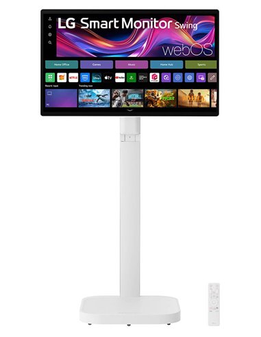 LG Swing 32U889SA Schermo Personale 32 4K Touch, base con rotelle, webOS