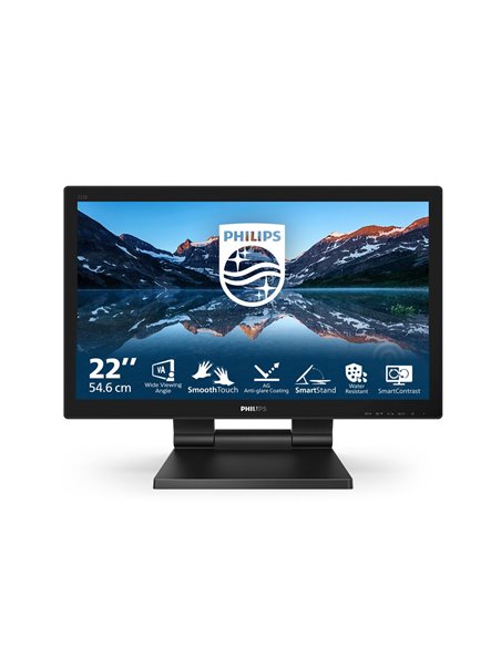 Philips B Line 222B9TA/00 Monitor PC 54,6 cm (21.5) 1920 x 1080 Pixel Full HD LCD Touch screen Da tavolo Nero