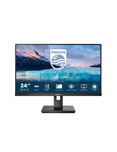 Philips S Line 243S1/00 Monitor PC 60,5 cm (23.8) 1920 x 1080 Pixel Full HD LCD Nero