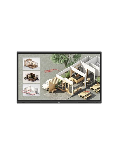 LG CreateBoard Standard lavagna interattiva 165,1 cm (65) 3840 x 2160 Pixel Touch screen Nero