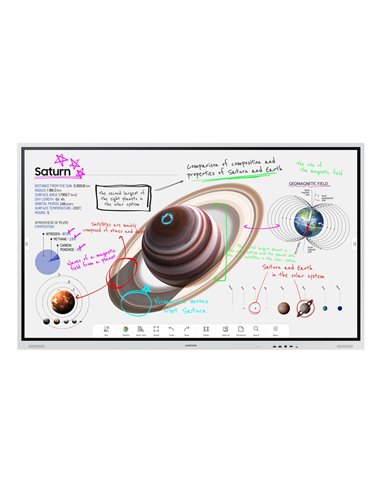 Samsung WM85B lavagna interattiva 2,16 m (85) 3840 x 2160 Pixel Touch screen Grigio, Bianco