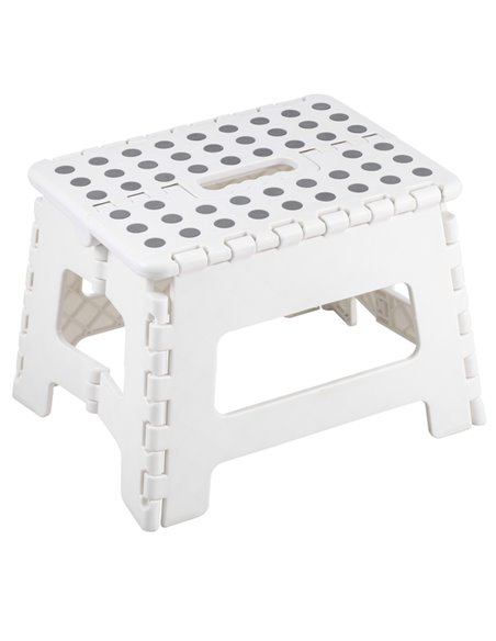 Sgabello Clic Clac basso bianco 30x22x22cm S1407115/B King Collection SCALE E TRABATTELLI