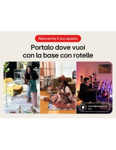 LG Swing 32U889SA Schermo Personale 32 4K Touch, base con rotelle, webOS