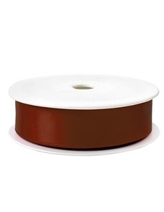 Nastro doppio raso 25mm x 50mt marrone 855 Brizzolari 029632855 BRIZZOLARI NASTRI-FIOCCHI-STELLE