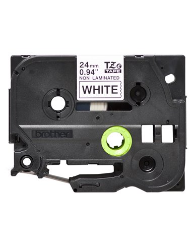 NASTRO BROTHER TZE-N251 Non laminato da 24 mm (8 m) Nero/Bianco TZEN251 BROTHER ETICHETTE-NASTRI PER ETICHETTATRICI