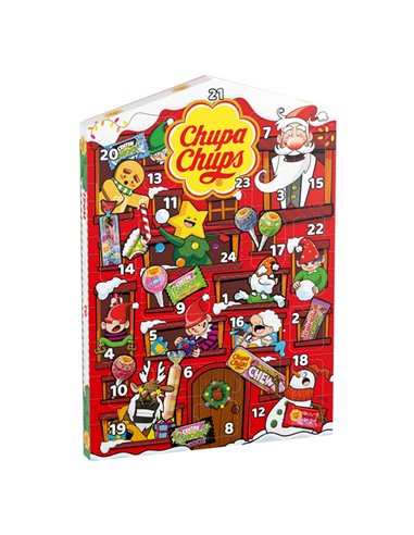Calendario dell'Avvento Chupa Chups 09352600 PERFETTI CARAMELLE-CIOCCOLATINI-CHEWING GUM