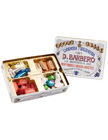 Gran Misto assortito 240gr in scatola regalo di metallo Barbero METMISTO240 D. Barbero PASTICCERIA E STRENNE