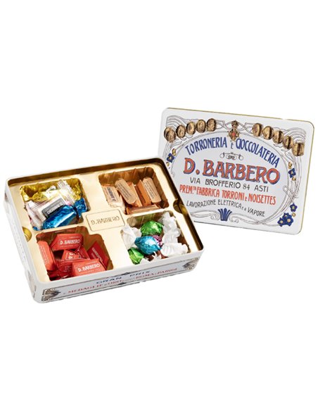 Gran Misto assortito 240gr in scatola regalo di metallo Barbero METMISTO240 D. Barbero PASTICCERIA E STRENNE