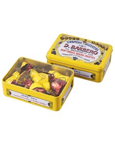 Scrigno regalo giallo in metallo con praline miste 150gr Barbero METP D. Barbero PASTICCERIA E STRENNE