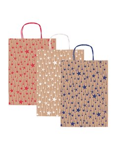 Shopper natale stelline colori assortiti 16x8x21cm Sadoch SDF16ASSSTE