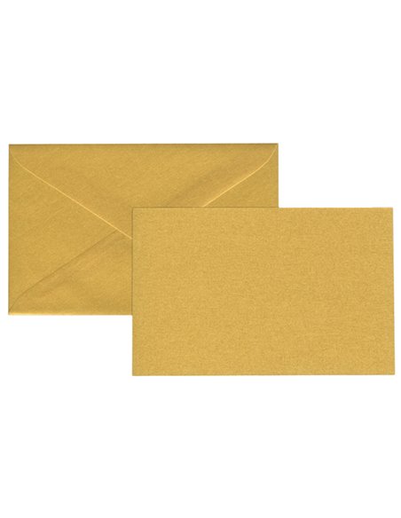 Biglietto Natale semplice neutro c/busta 9x14cm oro Sadoch 2100ORO