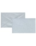 Biglietto Natale semplice neutro c/busta 9x14cm argento Sadoch 2100ARG