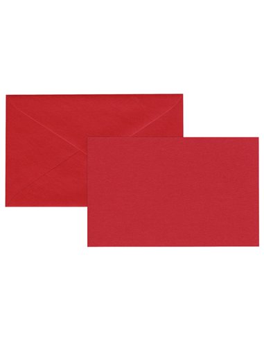 Biglietto Natale semplice neutro c/busta 9x14cm rosso Sadoch 2100ROSSO