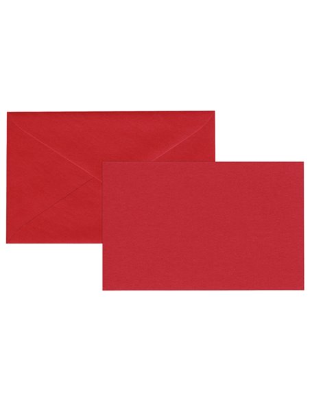 Biglietto Natale semplice neutro c/busta 9x14cm rosso Sadoch 2100ROSSO