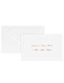 Biglietto Natale semplice c/busta e stampa in oro 9x14cm bianco Sadoch 2101