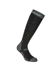 Pack 2 paia calze lunghe tecniche Zenith tg S (36-39) nero/verde fluo U-Power SK316VF-S
