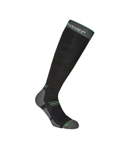 Pack 2 paia calze lunghe tecniche Zenith tg S (36-39) nero/verde fluo U-Power SK316VF-S