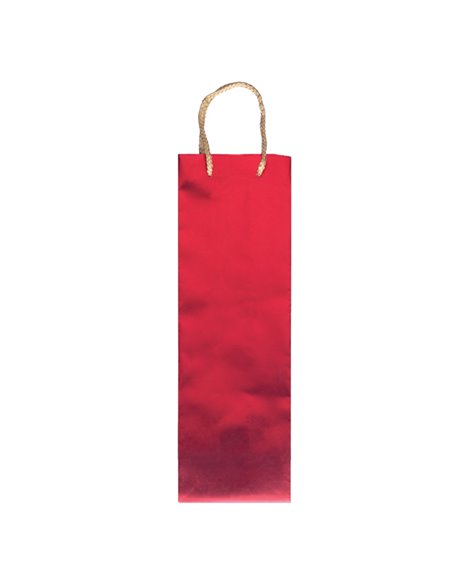 Shopper portabottiglie natale 12x37x9cm rosso metal Sadoch SDE18ROSSO
