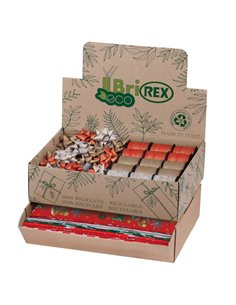 Espositore ecocarta 100fg + 50 stelle + 30 rocchetti fantasie natale Rex Sadoch ECOCOORD02N