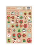 Stickers adesivi fustellati motivi natale fantasie assortite Sadoch 99ETICN03