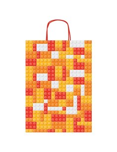 Shopper Mattoncini c/manici in carta ritorta 26x36x12cm colori assortiti Sadoch SDF26MAT 2