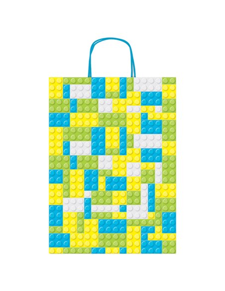 Shopper Mattoncini c/manici in carta ritorta 26x36x12cm colori assortiti Sadoch SDF26MAT