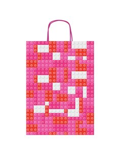 Shopper Mattoncini c/manici in carta ritorta 36x41x12cm colori assortiti Sadoch SDF36MAT 2