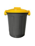 Contenitore portarifiuti Dusty 25Lt c/coperchio giallo 105/25-GIA