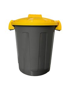 Contenitore portarifiuti Dusty 25Lt c/coperchio giallo 105/25-GIA