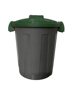 Contenitore portarifiuti Dusty 25Lt c/coperchio verde 105/25-VES
