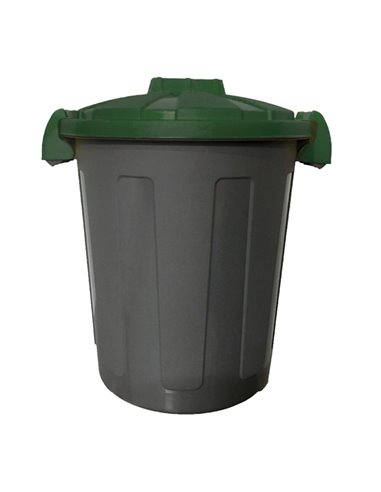 Contenitore portarifiuti Dusty 25Lt c/coperchio verde 105/25-VES