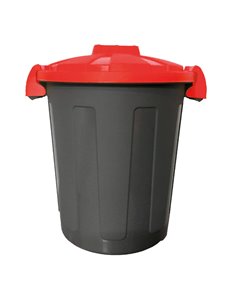 Contenitore portarifiuti Dusty 25Lt c/coperchio rosso 105/25-ROB