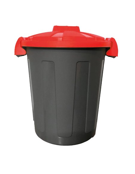 Contenitore portarifiuti Dusty 25Lt c/coperchio rosso 105/25-ROB