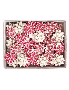 50 stelle nastro carta erba 15mmxØ6,5cm fantasie assortite natale Brizzolari 02740500