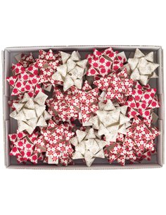 36 stelle nastro carta erba 20mmxØ9cm fantasie assortite natale Brizzolari 02740600