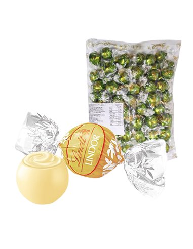 Busta 1kg Lindor Bianco Lindt - prodotto stagionale LIBOB Lindt CARAMELLE-CIOCCOLATINI-CHEWING GUM