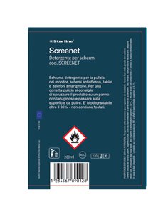 LIQUIDO PULIZIA SCHERMI PROTEZ. 200 ML. (ANCHE PER SCHERMI LCD) SCREENET 2