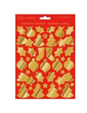 Stickers adesivi fustellati motivi natale oro Sadoch 99ETICN02